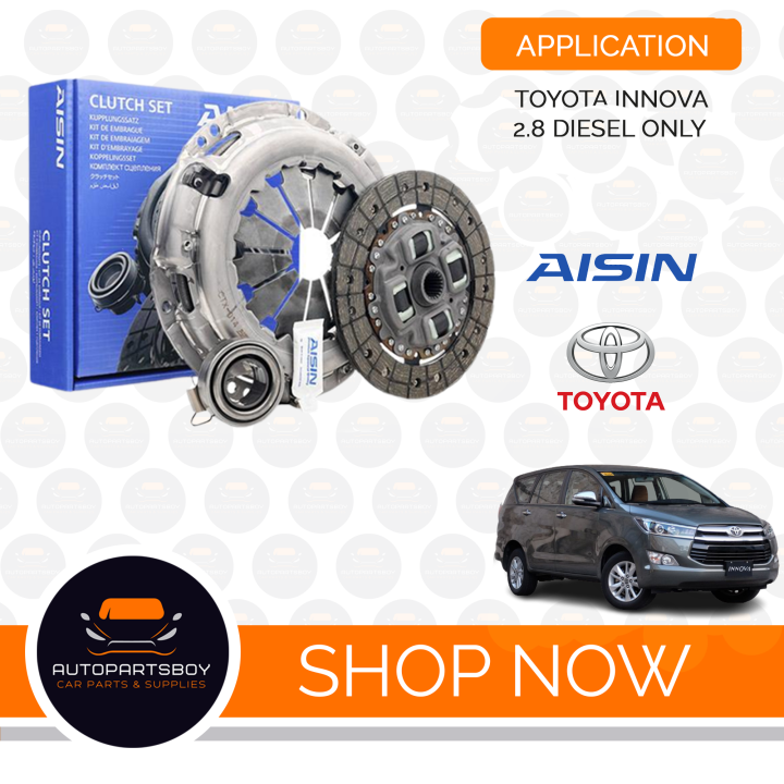 AISIN CLUTCH KIT FOR TOYOYTA INNOVA 2.8 DIESEL ONLY (PRESSURE PLATE