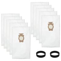 10 Pack Vacuum Cleaner Dust Bags and 2 Belts for Kirby 204811, 204814, 205811 Style F,G3 G4 G5 G6 G7 G8 G9 G10 G11 G12