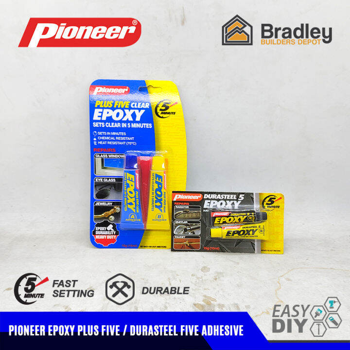 Pioneer Epoxy Adhesive (Plus Five Durasteel Five) 15g Lazada PH