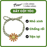 Dây cột tóc hoa cúc siêu xinh, dây thun buộc tóc cho nữ Hàn Quốc hot trend