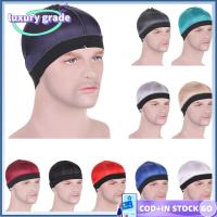 LUXURY GRADE อีลาสติก หมวกลายคลื่น ระบายอากาศได้ระบายอากาศ หมวก durag หลากสี ของใหม่ หมวก durag ผู้ชาย สำหรับผู้ชาย