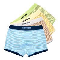 4 Pcs High Quality Childrens Underwear for Kids Cartoon Cat Shorts Soft Cotton Underpants Boys Teenage Striped Panties 4-16T