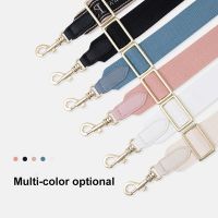 Bag Straps 85-125cm Pure Color Canvas Cotton Webbing With Pu Leather Wide Long Shoulder Band Adjustable Messenger Bag Accessory