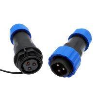 SP20 straight waterproof connector 1/2/3/4/5/6/7/8/9/10/12/14Pin IP68 Industrial power Male plug and Female socket