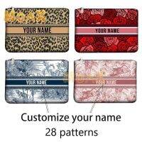 Personalised Make Up Bag Name Fashion Leopard Flower Storage Bag Birthday Present Jewellery Clutches Women 39;s Design Luxury Bags