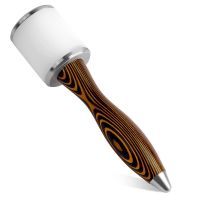 Leather Carving HammerProfessional Leather MalletLeather With Nylon Straight Head Wood Handle Crafting Tool