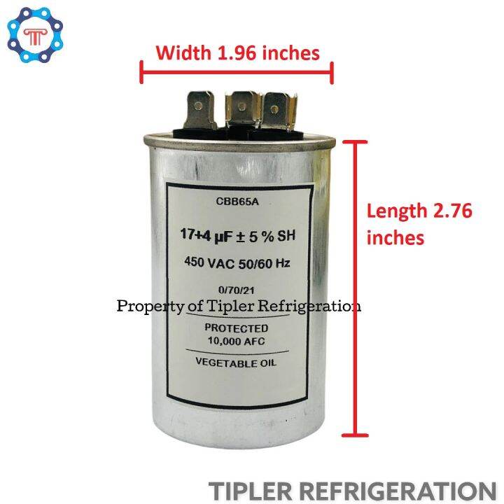 AIRCON DUAL CAPACITOR 17+4 UF Lazada PH