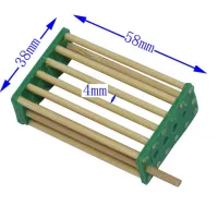 กรงขนส่งแยกราชินีผึ้งไม้ไผ่รังนกเครื่องมือเลี้ยงผึ้ง6ชิ้นสำหรับการเลี้ยงผึ้ง