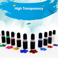 10ML UV เรซิ่น Pigment Liquid เทียนสีย้อมอีพ็อกซี่ Pigment Ink DIY คริสตัลอีพ็อกซี่ความโปร่งใสสูงผิวมันสีย้อมสำหรับเครื่องประดับทำ-vn4958570