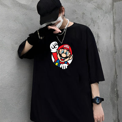 เสื้อยืดคุณภาพดี (S-5XL)    Super Mario Tshirt tn Unisex Asia size 7lour 7desing Free COD
