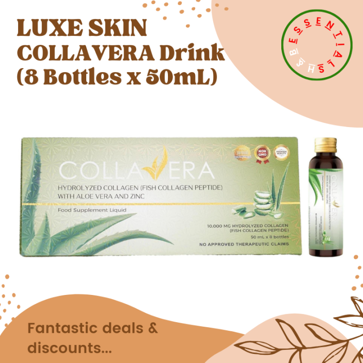 Luxe Skin – CollaVera Drink (Hydrolyzed Collagen with Aloe Vera, and ...