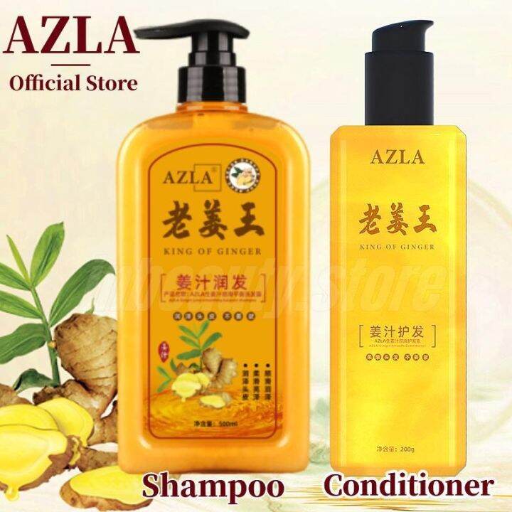 Azla Professional Ginger Shampoo Fast Regrowth Hair Anti Dandruff Anti Loss Baldness Lazada Ph 2601