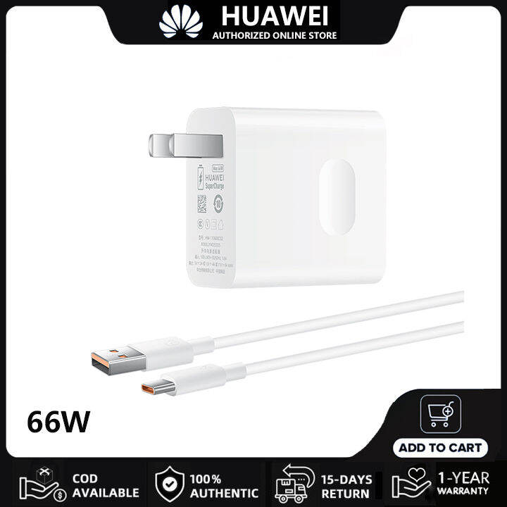 HUAWEI Charger 66W Super Fast Charging Adapter Original PD Travel Wall ...