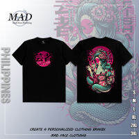 ดีไซน์ดั้งเดิม MADFACE เสื้อยืดแนวสตรีท เสื้อยืดลายตัวละคร Ji ศิลปะยอดนิยมของญี่ปุ่น