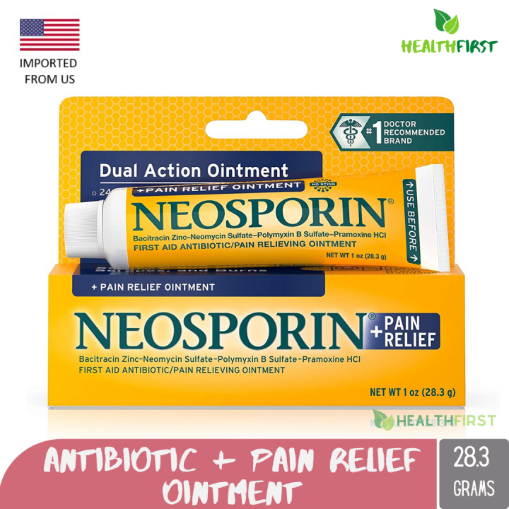 Neosporin + Maximum-Strength Pain Relief Dual Action Antibiotic ...