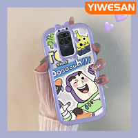 YIWESAN เคสสำหรับ Xiaomi Redmi โน๊ต9 Redmi 10X น่ารักบัซไลท์เคสซิลิโคนนิ่มป้องกันเลนส์หลายสีเคสมือถือกันกระแทกทนทานต่อการตกและรอยขีดข่วน