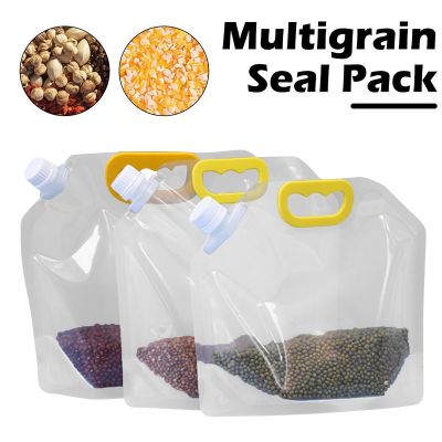 Rice packaging bag grains sealed bag moisture-proof and insect-proof transparent thickened portable food-grade storage bag