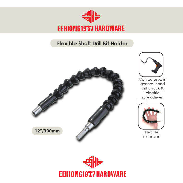 Flexible shaft drill bit holder 12 300mm pemegang bit gerudi 