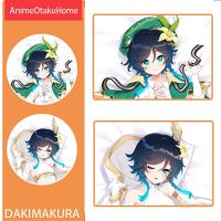 อะนิเมะเกม Genshin ผลกระทบ Barbatos Diona โยนหมอนครอบคลุม Otaku เครื่องนอนตกแต่ง Dakimakura ปลอกหมอน