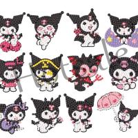 【hot sale】 ✶✲ B02 SANRIO Kuromi 5D Diamond Painting Stickers Easy For Kids Disney Princess Art Handmade DIY Diamond Stickers Kids Educational Toys