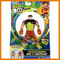 สินค้าขายดี!!! ของเล่น หุ่น เบนเทน Ben 10 Ben-to-Heatblast Transforming Action Figure ฟิกเกอร์ โมเดล เบ็นเท็น Ten ของแท้ ของเล่น โมเดล โมเดลรถ ของเล่น ของขวัญ ของสะสม รถ หุ่นยนต์ ตุ๊กตา โมเดลนักฟุตบอล ฟิกเกอร์ Model