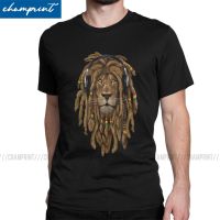 เสื้อยืดผ้าฝ้ายผู้ชาย Dreadlocks สิงโตrasta เร็กเก้ Dj Black S Jamaica Blunt Rave Rastafari คนรักแฟชั่นของขวัญวันเกิด