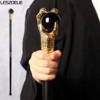 Dark สไตล์ Gold Dragon Claw คริสตัลสีดำ Ball เดิน Stick ผู้ชายและผู้หญิง Elegant Vintage Sticks Party Walking Cane