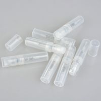 【YF】▩∋  50pcs 2ml 3ml 4ml 5ml Transparent Plastic Spray Bottle Makeup Perfume Atomizer Refillable