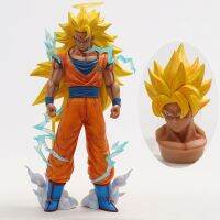 ดราก้อนบอล Z Super Saiyan 2/3ลูกชาย Goku พร้อมหัวเปลี่ยน GK รูปปั้นฟิกเกอร์สะสมของเล่นโมเดล