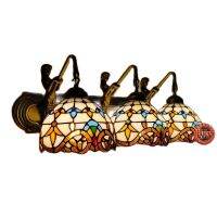 Baroque Tiffany Wall Lamp 123 Heads Vintage Bohemia Glass Bathroom Mirror Aisle Stair Fancy Porch Light