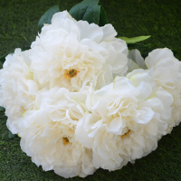 Big Five-Head Royal Peony Artificial Silk Flowers For Home Decorations Wedding Bouquet For Bride High Quality Fake Flower