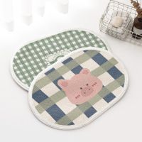 [COD] lattice bathroom floor mat entrance door absorbent bedroom carpet non-slip