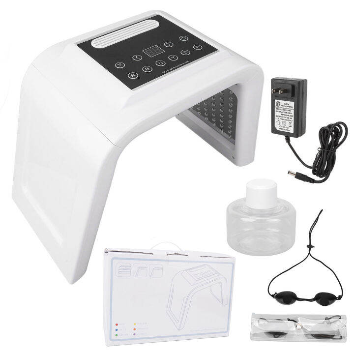 6 Color LED Face Skin Care Light Machine With Spray Foldable ...