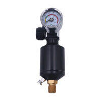 WDGOOD น้ำและน้ำมันแยก1/4นิ้ว Air Regulator สำหรับน้ำตัวดักกรองสีส้ม