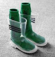 All Seasons kids Rain Shoes Transparent Boys Girls Rain Boots Waterproof Non-slip Rubber Baby Water Shoes Children Rain Boots