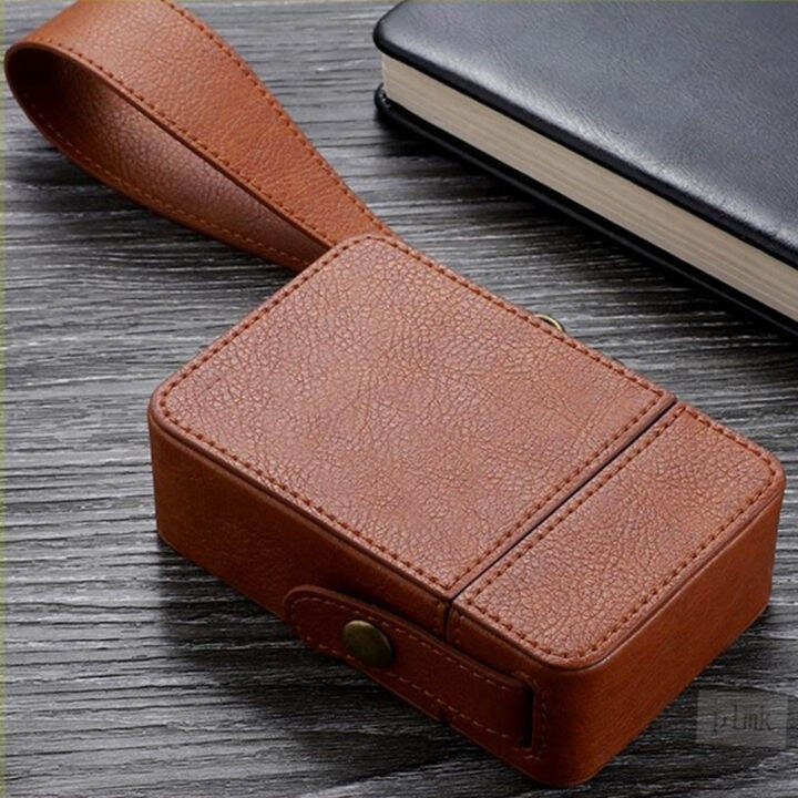 mens-ciggarrette-case-travel-ciggarett-box-leather-lighter-holder-smking-accessories