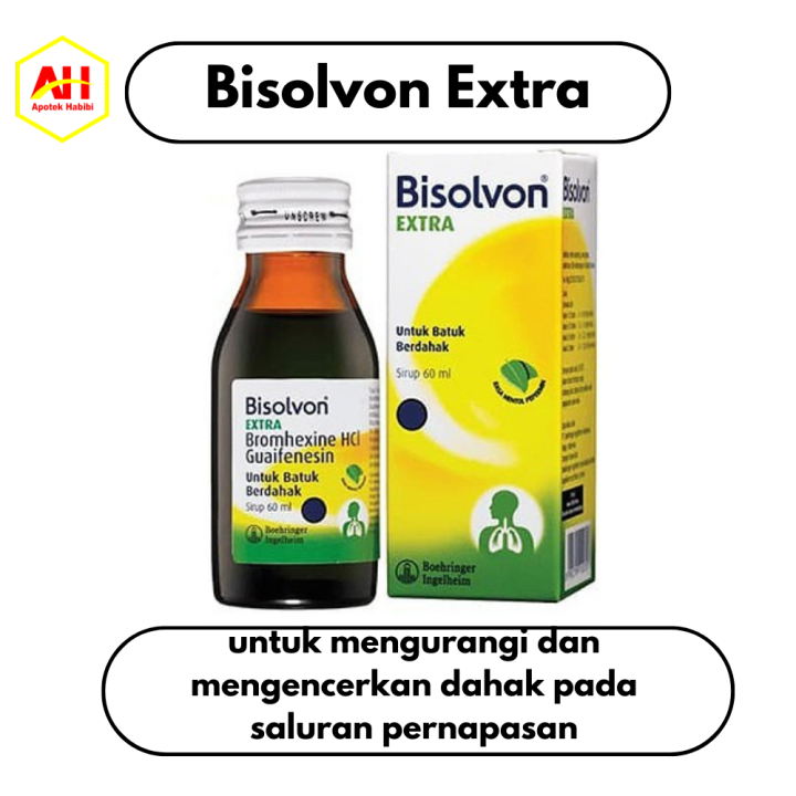 Bisolvon Extra Sirup 60 Ml | Lazada Indonesia