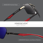 KINGSEVEN Nhôm Kính Mát Nam Phân Cực Ống Kính Thương Hiệu Thiết Kế Ngôi