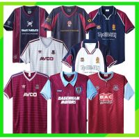 ✈✺ เสื้อกีฬาแขนสั้น ลายทีมชาติฟุตบอล Western Ham United 1986 1988 2010 2011 ชุดเหย้า คุณภาพสูง สไตล์เรโทร