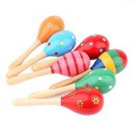 3Pcs ไม้ที่มีสีสัน Maracas Baby เครื่องดนตรี Rattle Shaker ของเล่นสำหรับเด็กวันเกิด Baby Shower Party Favors Baptism ของขวัญ