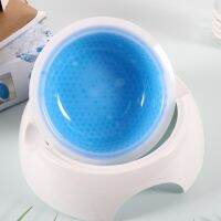 ถูกที่สุด!! Cooling bowl ชามใส่น้ำเจลเย็น ดับร้อน สำหรับสัตว์เลี้ยง ถ้วยใส่น้ำเจลเย็น ดับร้อน หมา แมว