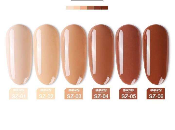 1pc AS Gel Polish Hazelnut Dark Brown Series 15ml 6 colors to choose