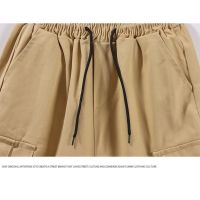 Big Size Cargo Shorts Men Multi-pocket Plain Simple Casual Wide Leg Shorts Plus Size Short Pants