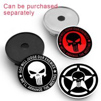 KLL 4Pcs/Set 56mm+60mm Auto Vehicle Cross Bone Skull Wheels Center Hub Caps emblem sticker Cover car Decoration Exterior Accessories