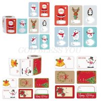 250pcs Adhesive Christmas Gift Name Tags XMAS Stickers Present Seal Labels Decor