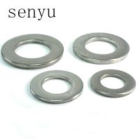 Gasket Polos Pencuci Datar Baja Tahan Karat Luhuichang untuk M1.6 M2 M2.5 M3 M3.5 M4 M5 M6 M8 Cincin Mesin Cuci GB97