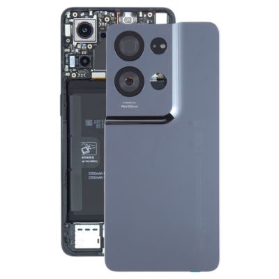 【 CXZ 】สำหรับฝาหลัง OPPO Reno8 Pro 5G พร้อม Tutup Lensa Kamera (สีดำ)