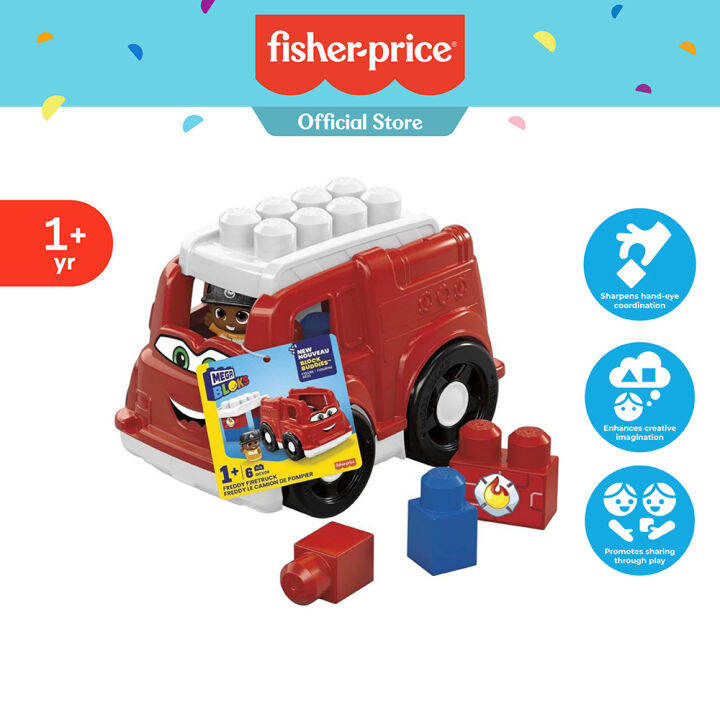 MEGA Bloks Block Buddies Freddy Firetruck (GCX09) Lazada