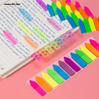 100 Sheets Fluorescence Self Adhesive Memo Pad Sticky Notes Bookmark Marker Memo Sticker Paper Student Office Supplies