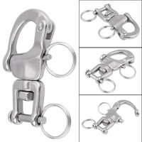 Stainless Steel Snap Shackle Flexible Hook Sailboat Anchor Spring Swivel Eye Outdoor Shackles for Boat Sailing